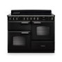 Rangemaster Classic Deluxe 110cm Induction Range Cooker - Charcoal Black & Chrome