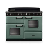 Rangemaster Classic Deluxe 110cm Induction Range Cooker - Mineral Green + Chrome