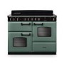 Rangemaster Classic Deluxe 110cm Induction Range Cooker - Mineral Green + Chrome