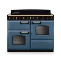 CLDLO110EIPSTB/AB1 Rangemaster Classic Deluxe 110cm Induction Range Cooker - Stone Blue + Brass