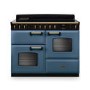 Rangemaster Classic Deluxe 110cm Induction Range Cooker - Stone Blue + Brass