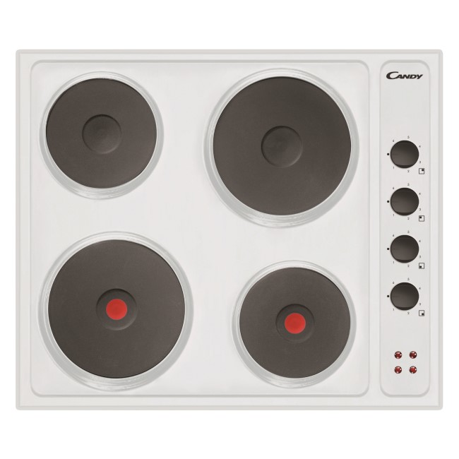 Candy CLE64W 60cm Four Zone Sealed Plate Hob - White