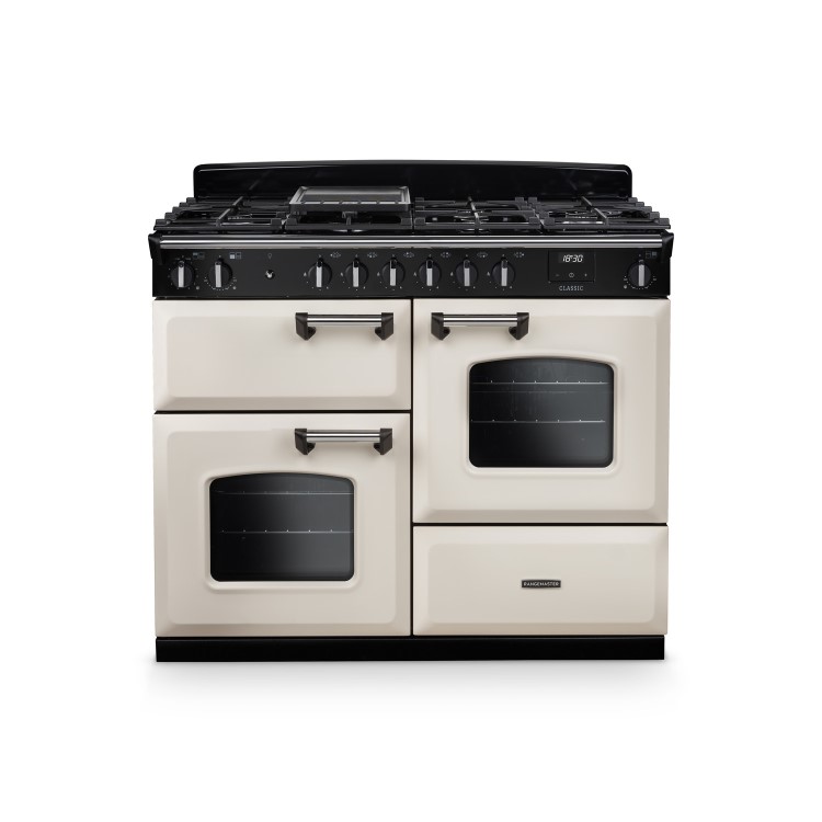 Rangemaster Classic 110cm Dual Fuel Range Cooker - Pale Cream