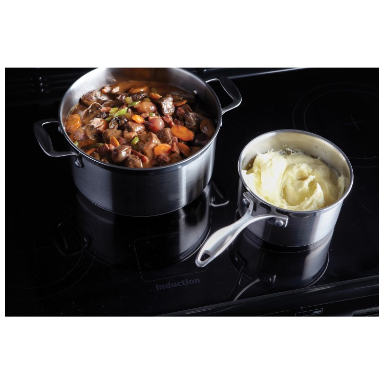 Rangemaster Classic 110cm Induction Range Cooker - Gloss Black