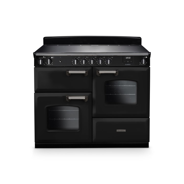 Rangemaster Classic 110cm Induction Range Cooker - Gloss Black