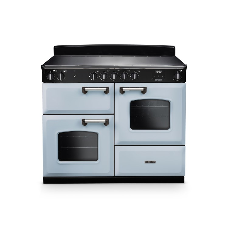 Rangemaster Classic 110cm Induction Range Cooker - Misty Blue