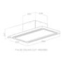 Elica Cloud 7 90cm Ceiling Extractor Cooker Hood - Stainless Steel
