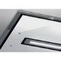 Elica CLOUDNINE Ceiling Mounted Cooker Hood Stainless Steel And White Glass