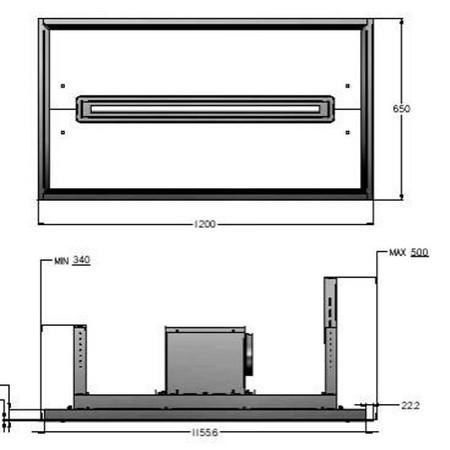 Elica CLOUDNINE Ceiling Mounted Cooker Hood Stainless Steel And White Glass