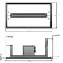 Elica CLOUDNINE Ceiling Mounted Cooker Hood Stainless Steel And White Glass
