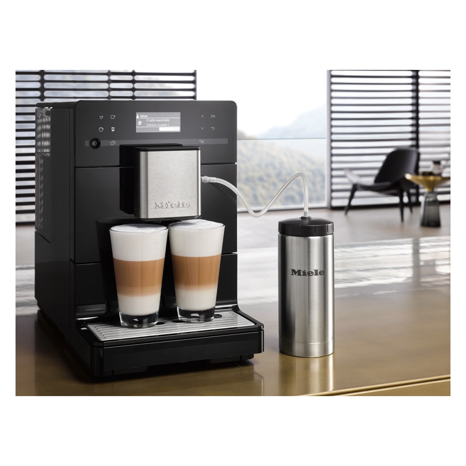 Miele CM5300 Bean-to-Cup Coffee Machine Obsidian Black 1.5 W 