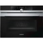 Siemens iQ700 Built In Compact Electric Single Oven with Microwave Function - Stainless Steel