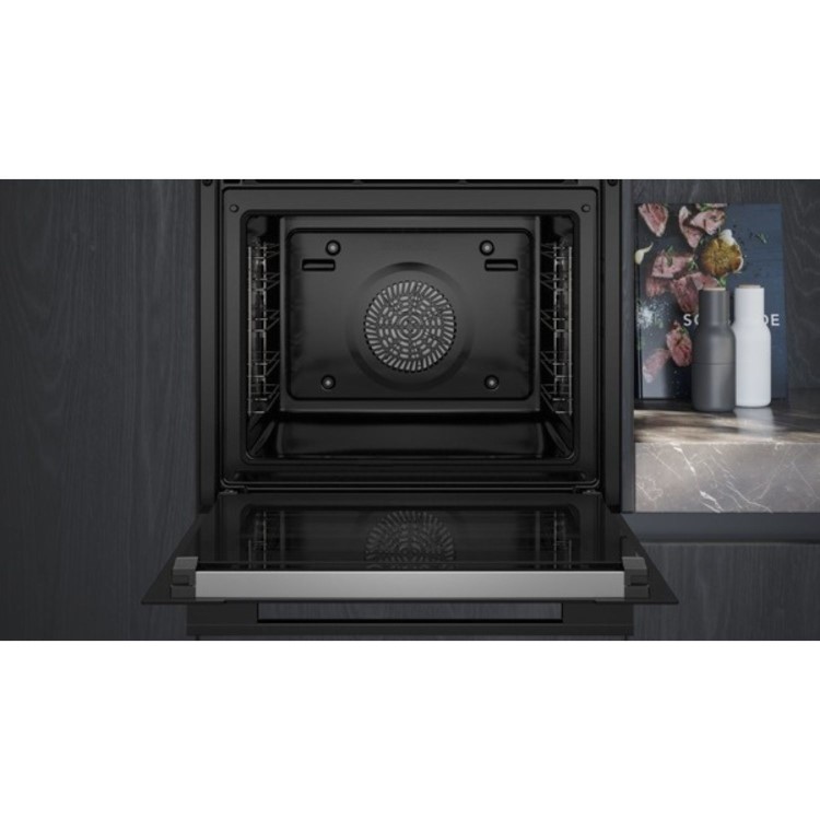 Refurbished Siemens iQ700 CM724G1B1B Built In 45L 900W Combination Microwave Oven Black