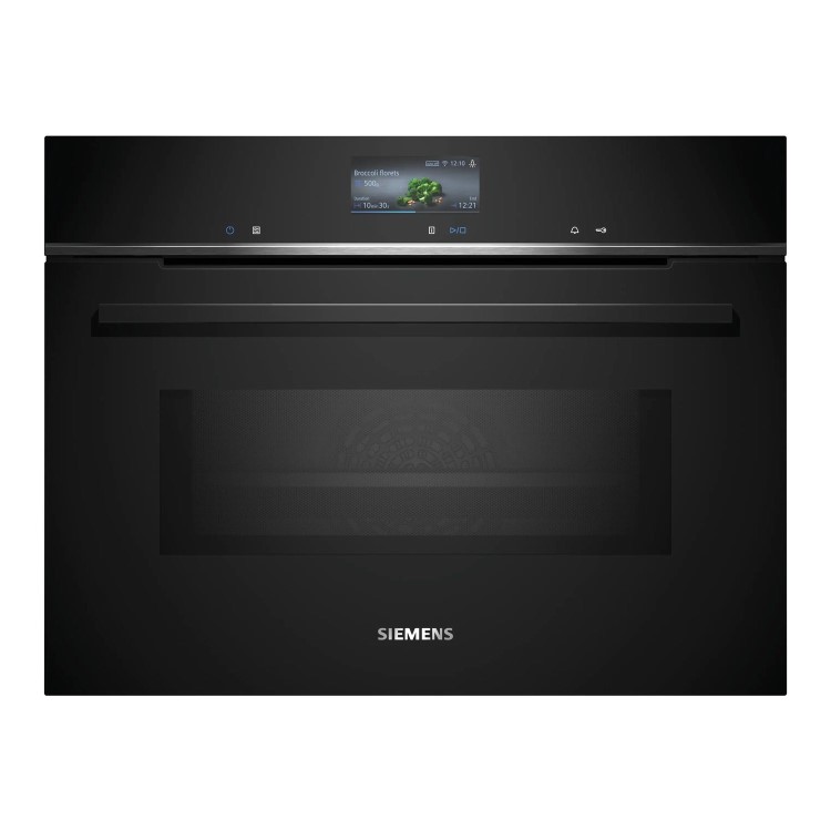 Siemens iQ700 Built-In Combination Microwave Oven - Black