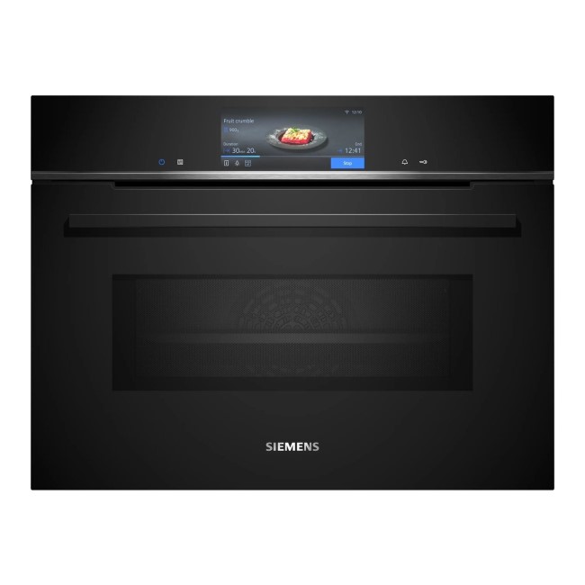 Siemens iQ700 Built-In Combination Microwave Oven - Black