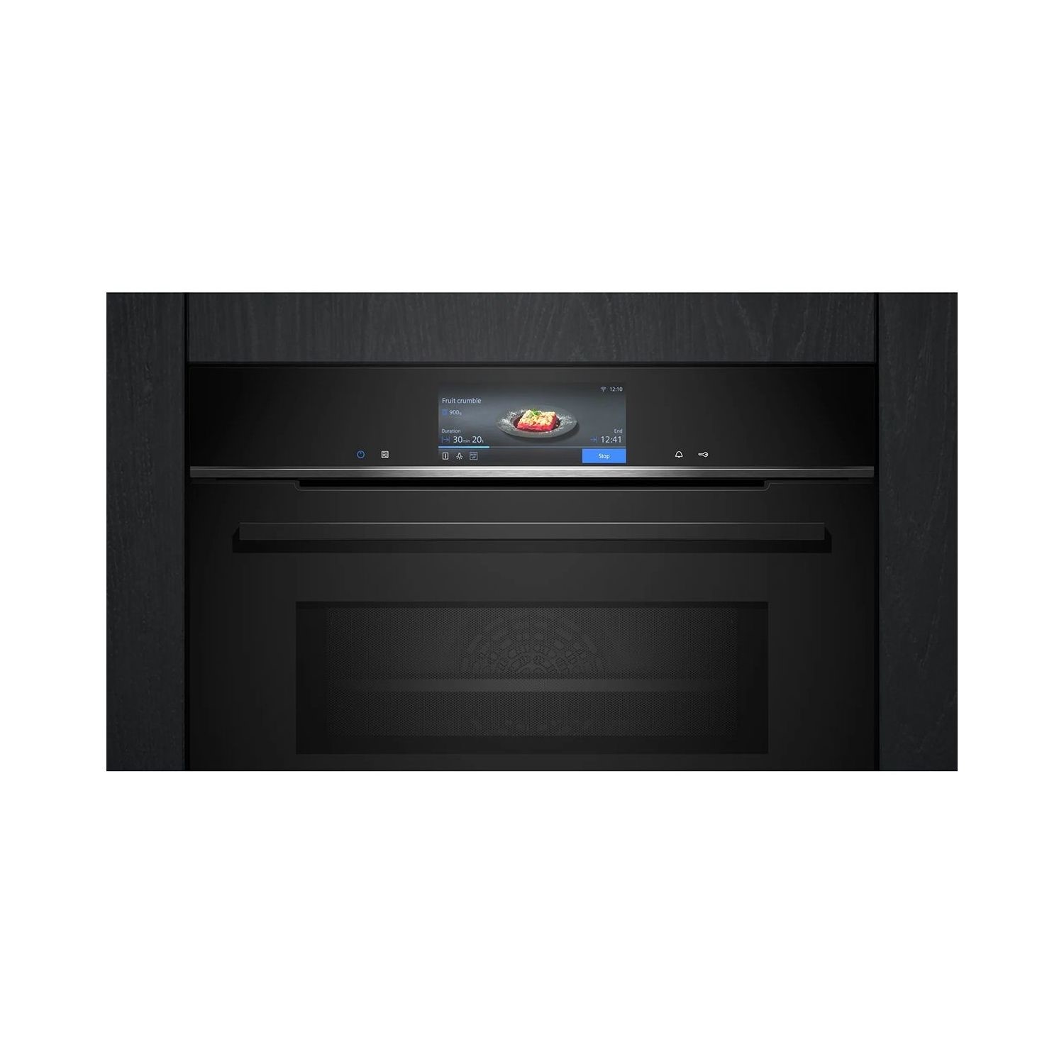 Siemens CM778GNB1B iQ700 Built-In Combination Microwave Oven - Black
