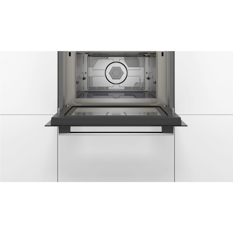 Refurbished Bosch Serie 6 CMA585GS0B Built In 44L with Grill 900W Combination Microwave Oven Stainless Steel