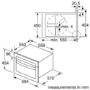 GRADE A2 - Bosch CMA585MS0B Serie 6 Built-in Combination Microwave Oven - Stainless Steel