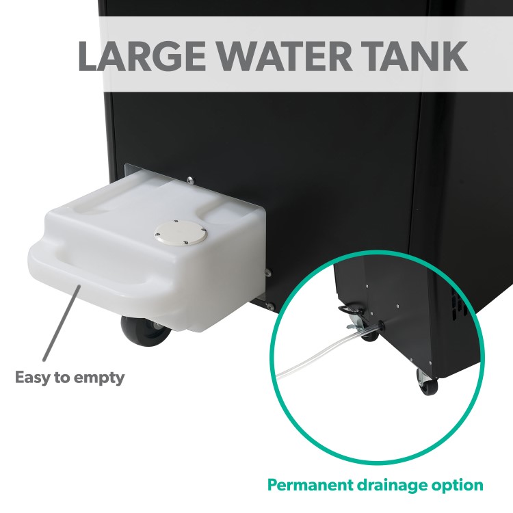 Refurbished electriQ 12000 BTU Portable Commercial Air Conditioner for up to 30 sqm areas - Heavy Duty Metal Body