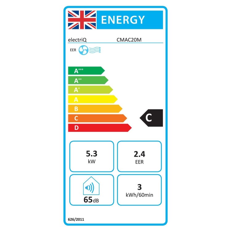 GRADE A2 - electriQ 18000 BTU Portable Commercial Air Conditioner for up to 45 sqm areas - Heavy Duty Metal Body