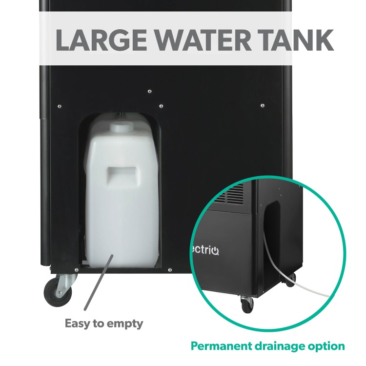 GRADE A2 - electriQ 18000 BTU Portable Commercial Air Conditioner for up to 45 sqm areas - Heavy Duty Metal Body