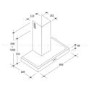 Candy CMB655X 60cm Chimney Cooker Hood - Stainless Steel