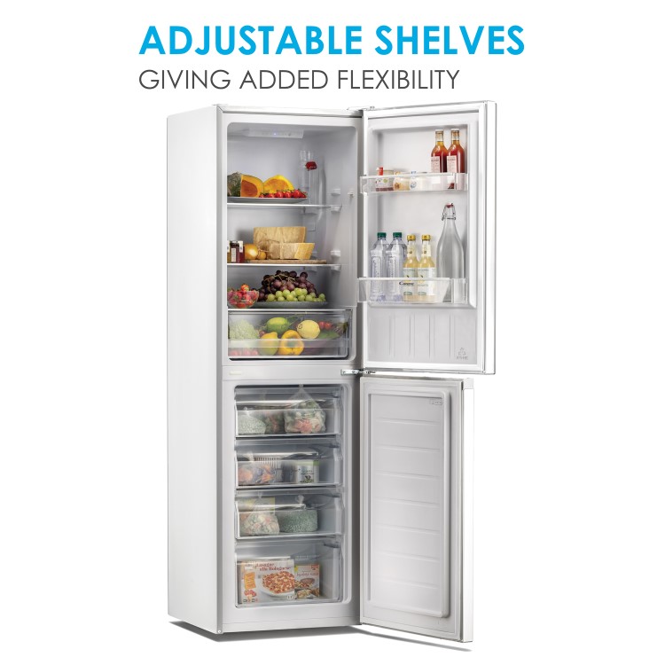 Candy 253 Litre 50/50 Freestanding Fridge Freezer - White