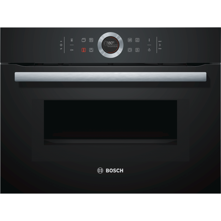 GRADE A2 - Bosch CMG633BB1B Serie 8 Black Built-in Combination Microwave Oven With Touch Controls And TFT Colour Display