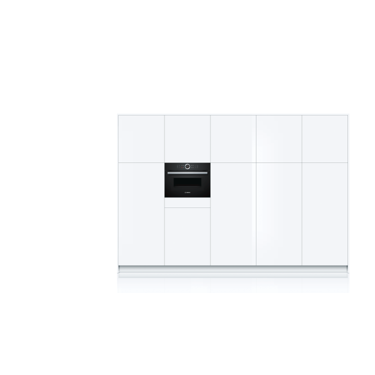 GRADE A2 - Bosch CMG633BB1B Serie 8 Black Built-in Combination Microwave Oven With Touch Controls And TFT Colour Display