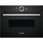 Bosch Series 8 Built-In Compact Combination Microwave Oven - Black