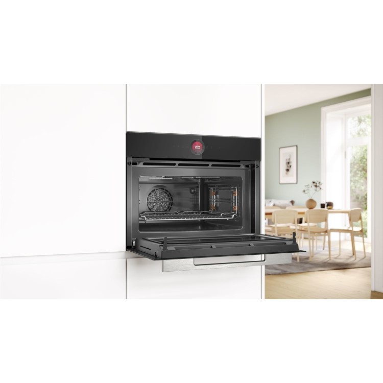 Bosch Series 8 Built-In Combination Microwave Oven - Black