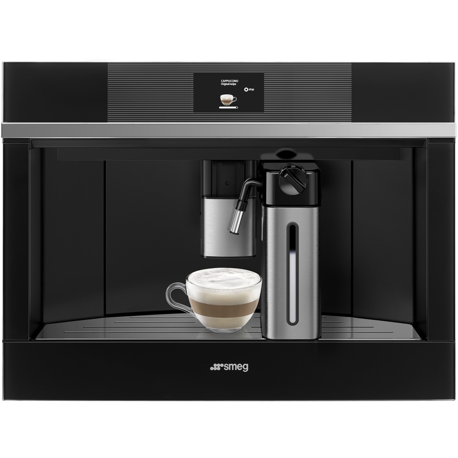 Smeg Linea Builtin Automatic Coffee Machine Black CMS4104N