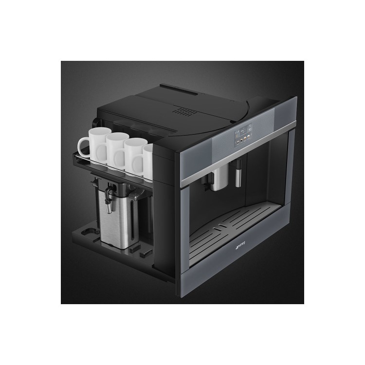 Smeg Linea Built-in Automatic Coffee Machine - Silver