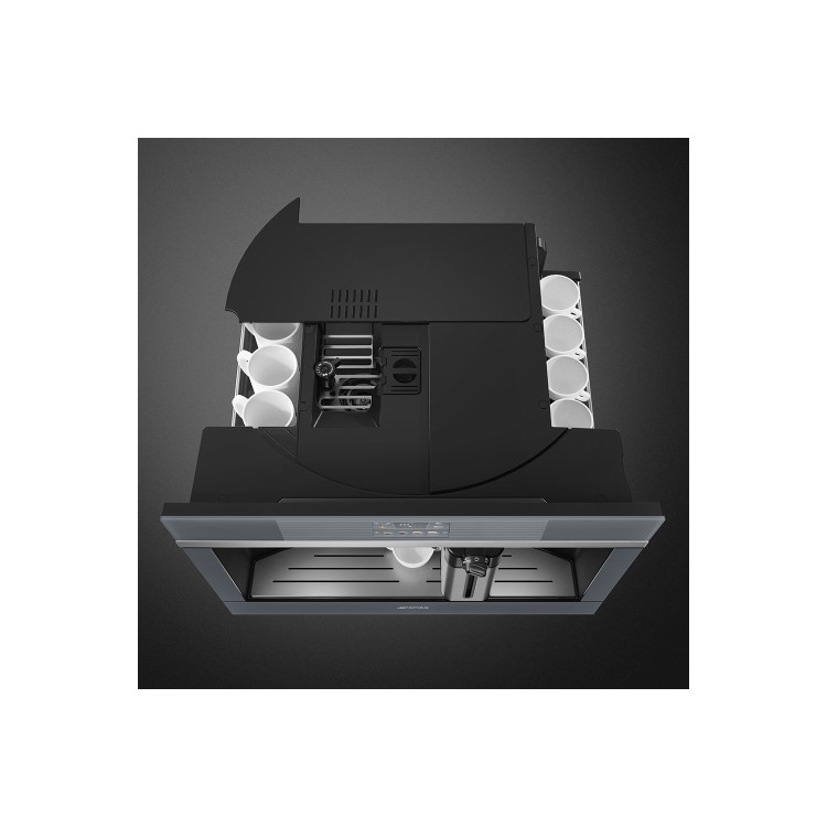 Smeg Linea Built-in Automatic Coffee Machine - Silver