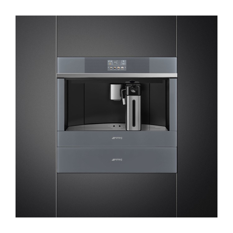 Smeg Linea Built-in Automatic Coffee Machine - Silver