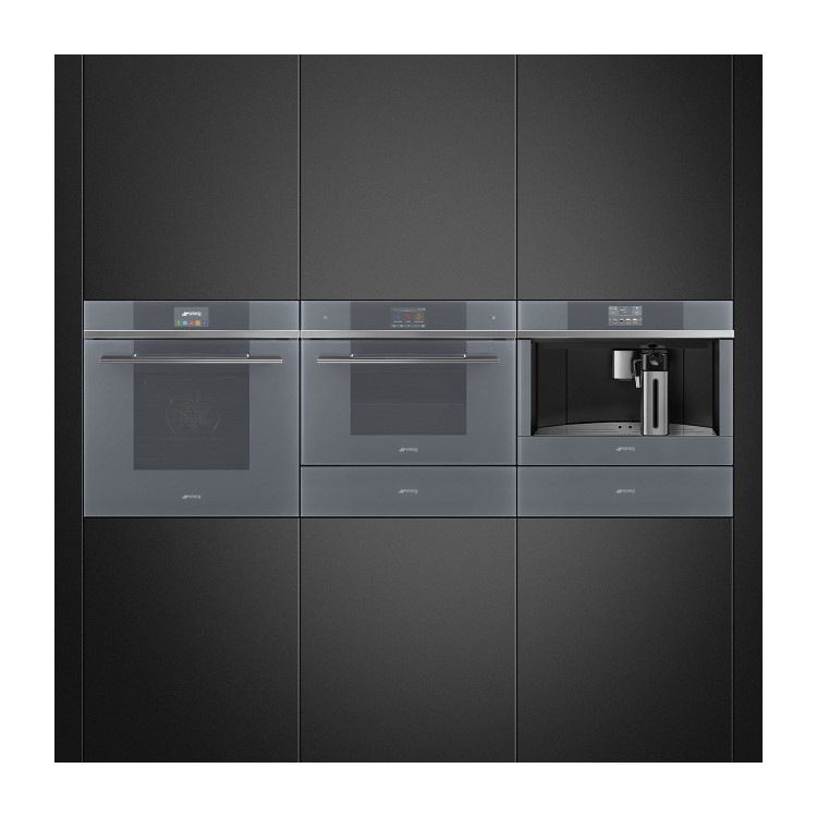 Smeg Linea Built-in Automatic Coffee Machine - Silver