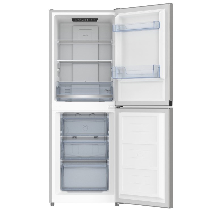 Beko 197 Litre 50/50 Freestanding Fridge Freezer - Stainless Steel