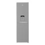 Beko 270 Litre 50/50 Freestanding Fridge Freezer with Water Dispenser - Stainless Steel