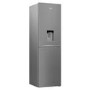 Beko 270 Litre 50/50 Freestanding Fridge Freezer with Water Dispenser - Stainless Steel