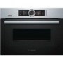Bosch CNG6764S6B Serie 8 Compact Oven With Microwave And Added Steam Brushed Steel