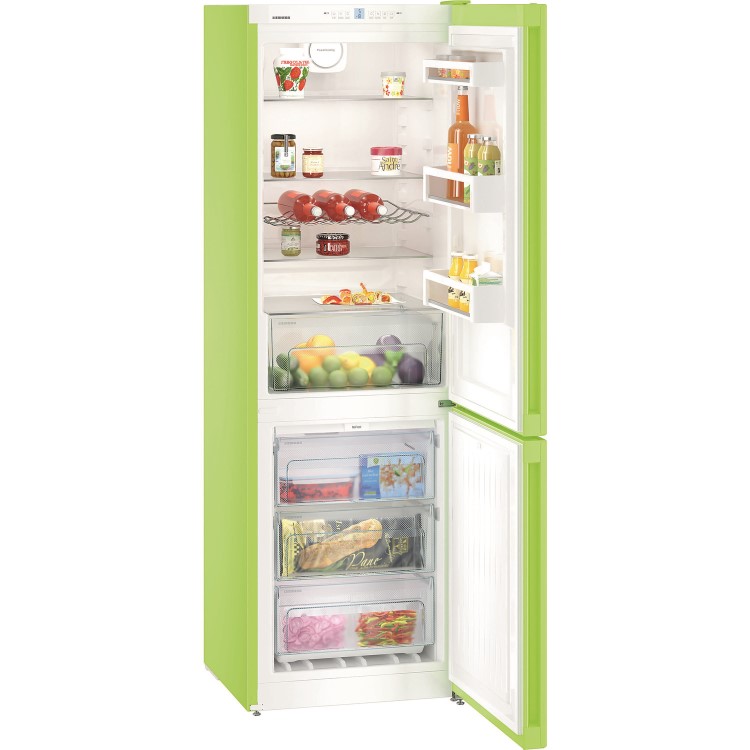 Refurbished Liebherr CNKW4313 Freestanding 304 Litre Frost Free Fridge Freezer Kiwi Green