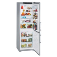 liebherr CNPESF3513 Dual Temperature Control NoFrost Freestanding Fridge Freezer with Stainless Steel Doors