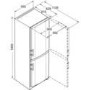 GRADE A3 - liebherr CNSL3033 NoFrost Freestanding Fridge Freezer - Silver