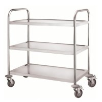 Culinox Stainless Steel 3 Tier Clearing Trolley - 845mm Wide 940mm High