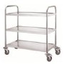 Culinox Stainless Steel 3 Tier Clearing Trolley - 845mm Wide 940mm High