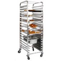 Culinox 18 Tier GN 1/1 Clearing Trolley - Stainless Steel