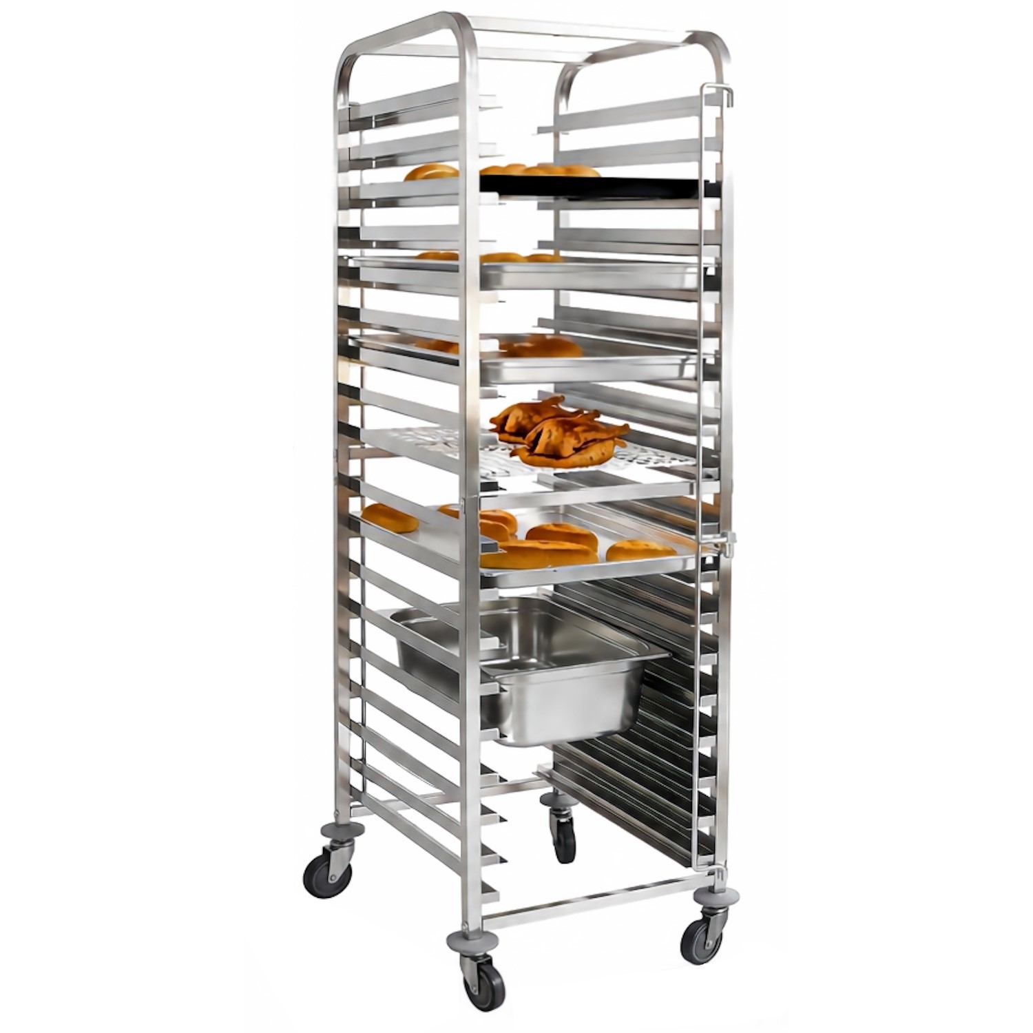 18 Tier GN 1 1 Clearing Trolley Stainless Steel