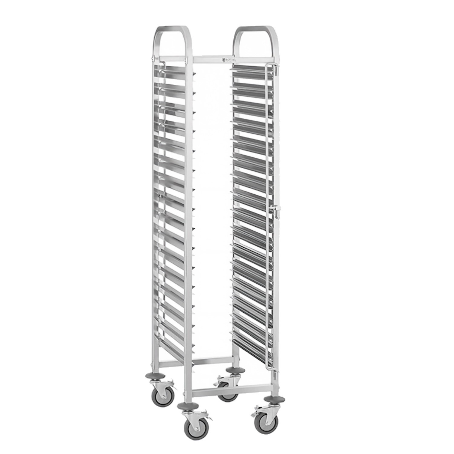 1 1 GN Full Stainless Steel Trolley 380mm Wide 1700mm High