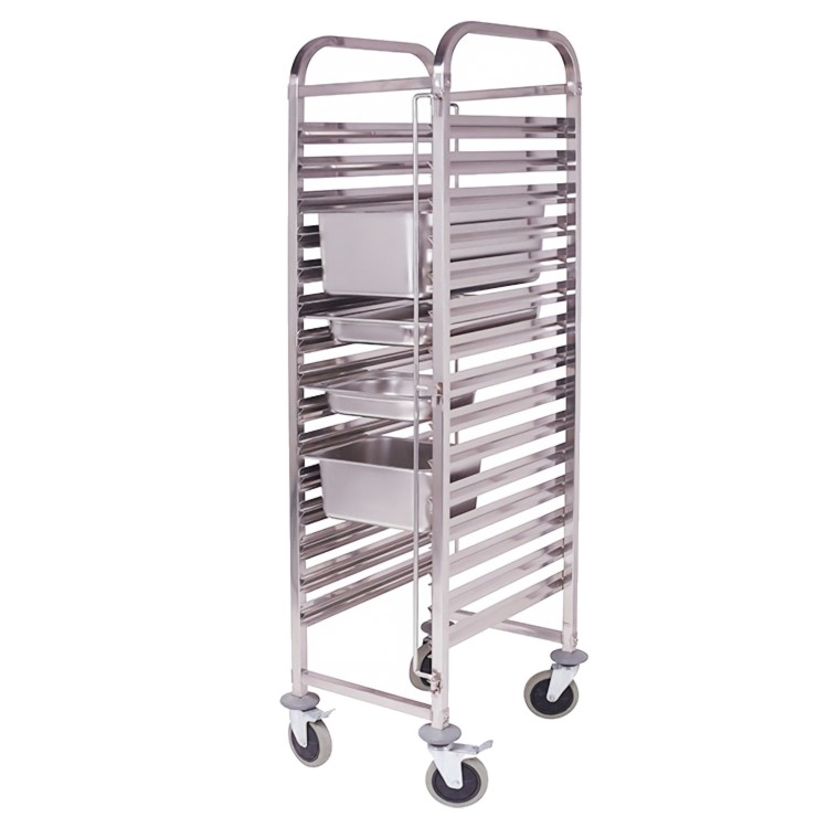 Culinox 1/1 GN Full Size Stainless Steel Trolley - 380mm Wide 1700mm High