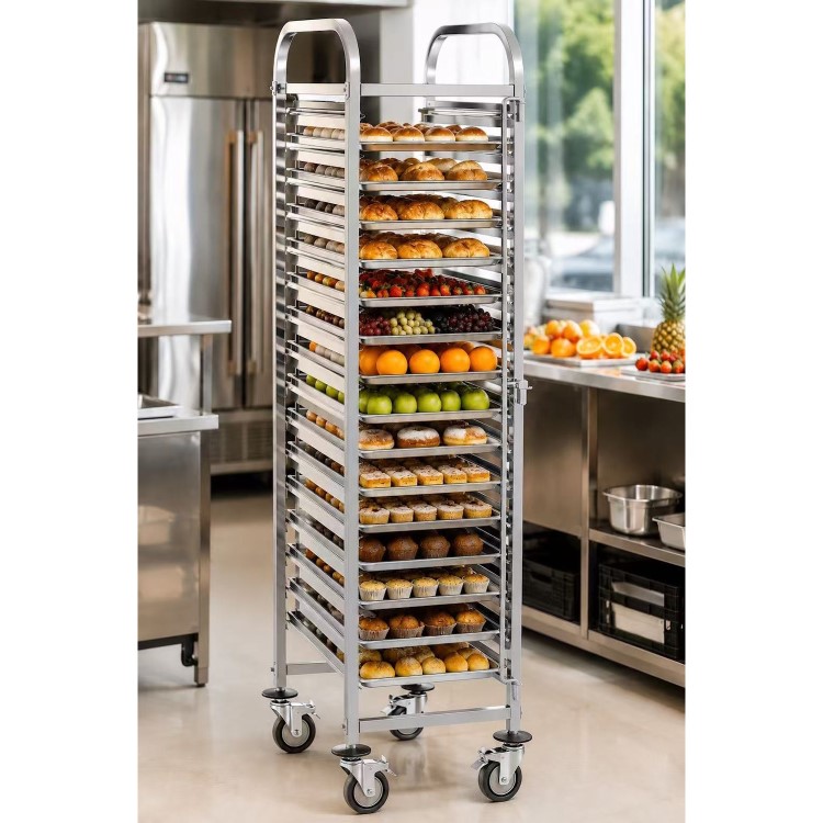 Culinox 1/1 GN Full Size Stainless Steel Trolley - 380mm Wide 1700mm High